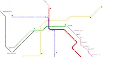 Mapa ng Mecca metro 