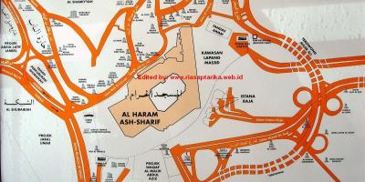 Mapa ng misfalah Makkah mapa