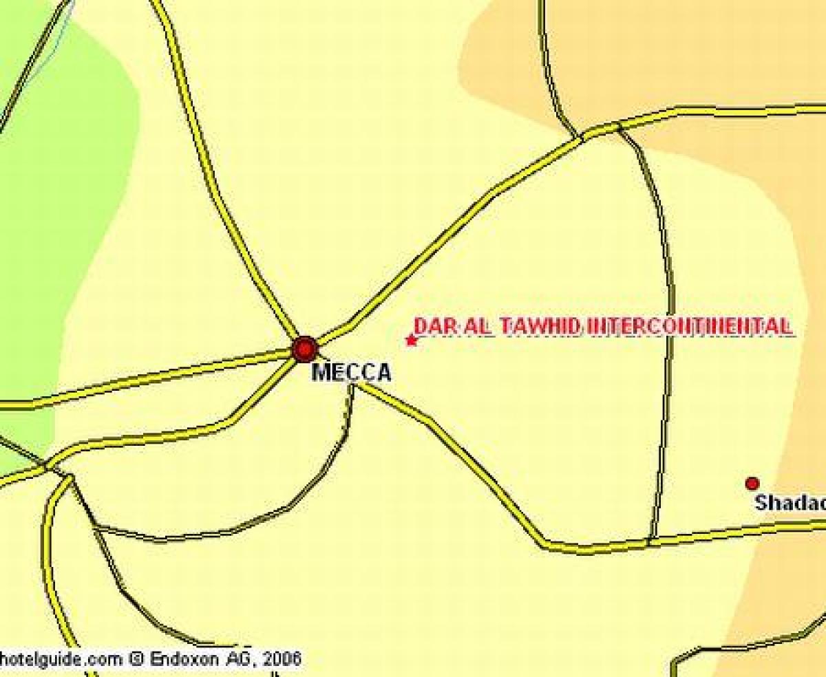 mapa ng ibrahim khalil kalsada Makkah