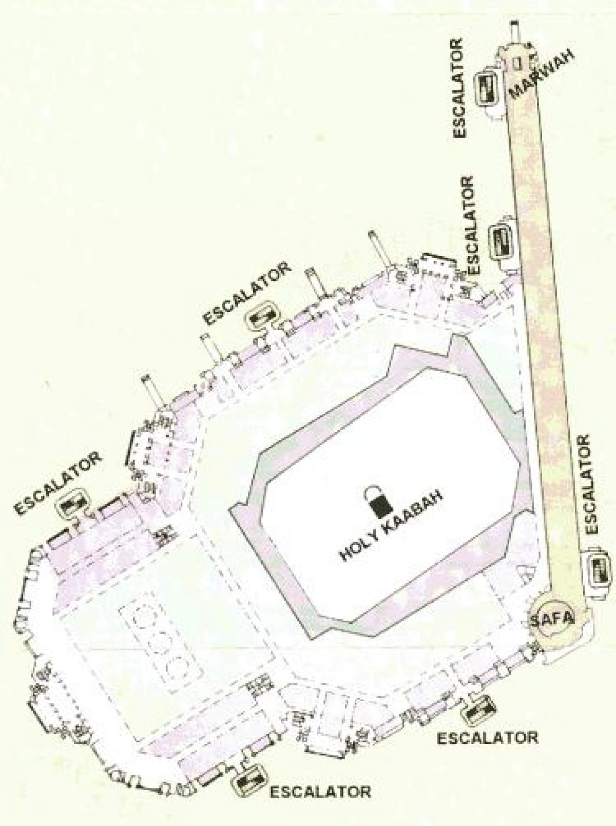 mapa ng Kaaba sharif