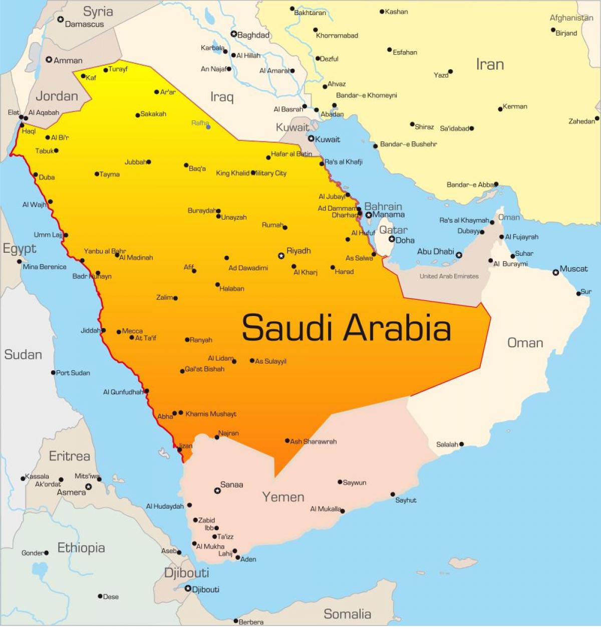 Sa Makkah sa saudi arabia mapa