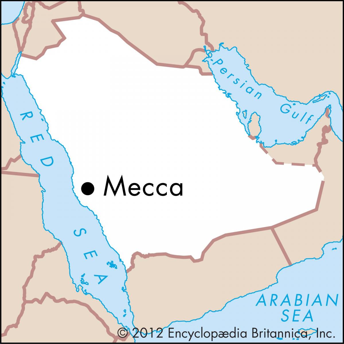 mapa kung shahrah e hijra Makkah 